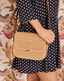 Sac à bandoulière Rafia Vera