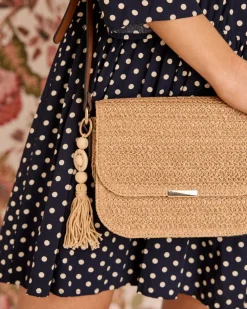 Sac à bandoulière Rafia Vera