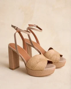 Sandale en raphia Navia