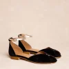 Sandale plate noire