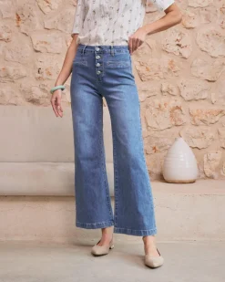 Thea Button Jeans