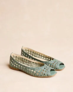 Tressé Aqua Ballerines