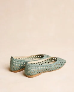 Tressé Aqua Ballerines
