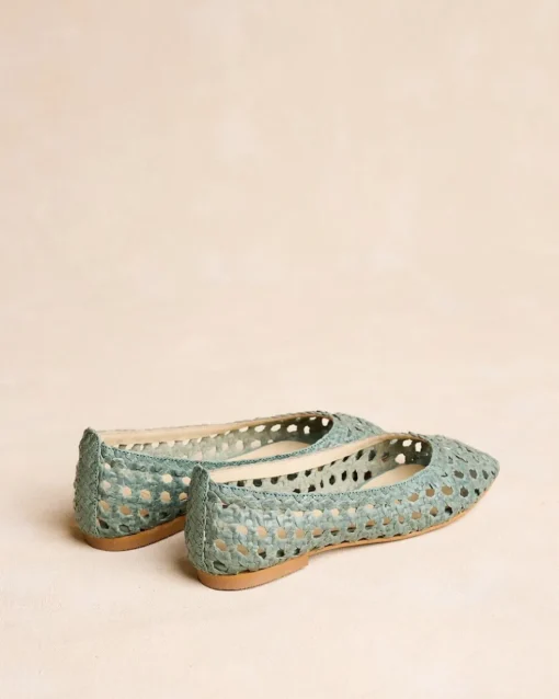 Tressé Aqua Ballerines