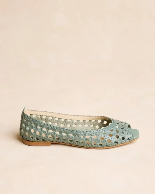 Tressé Aqua Ballerines