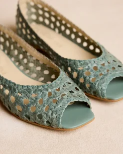 Tressé Aqua Ballerines