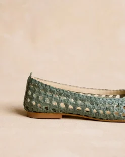 Tressé Aqua Ballerines