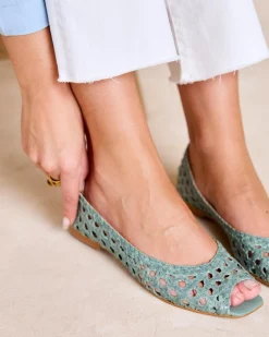 Tressé Aqua Ballerines