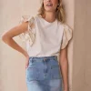 T-shirt à volants Luli