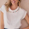 T-shirt brodé Floren