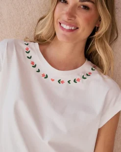 T-shirt brodé Floren