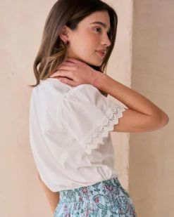 T-shirt en dentelle Petra