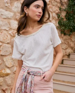 T-shirt tressé Aubrienne