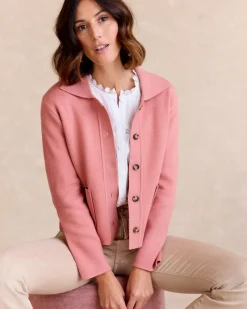 Veste courte rose